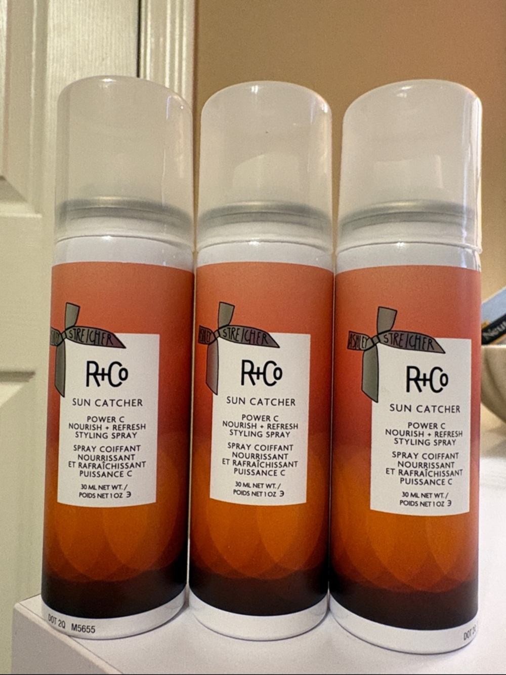 NEW Set Of 3 R+Co Sun Catcher Styling Spray Power C